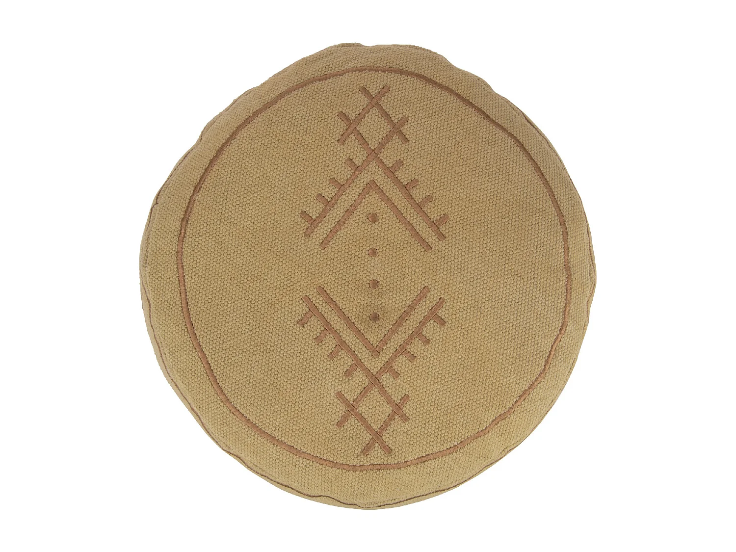 Pouf Déco "Camel Envoutant" 40cm Sable