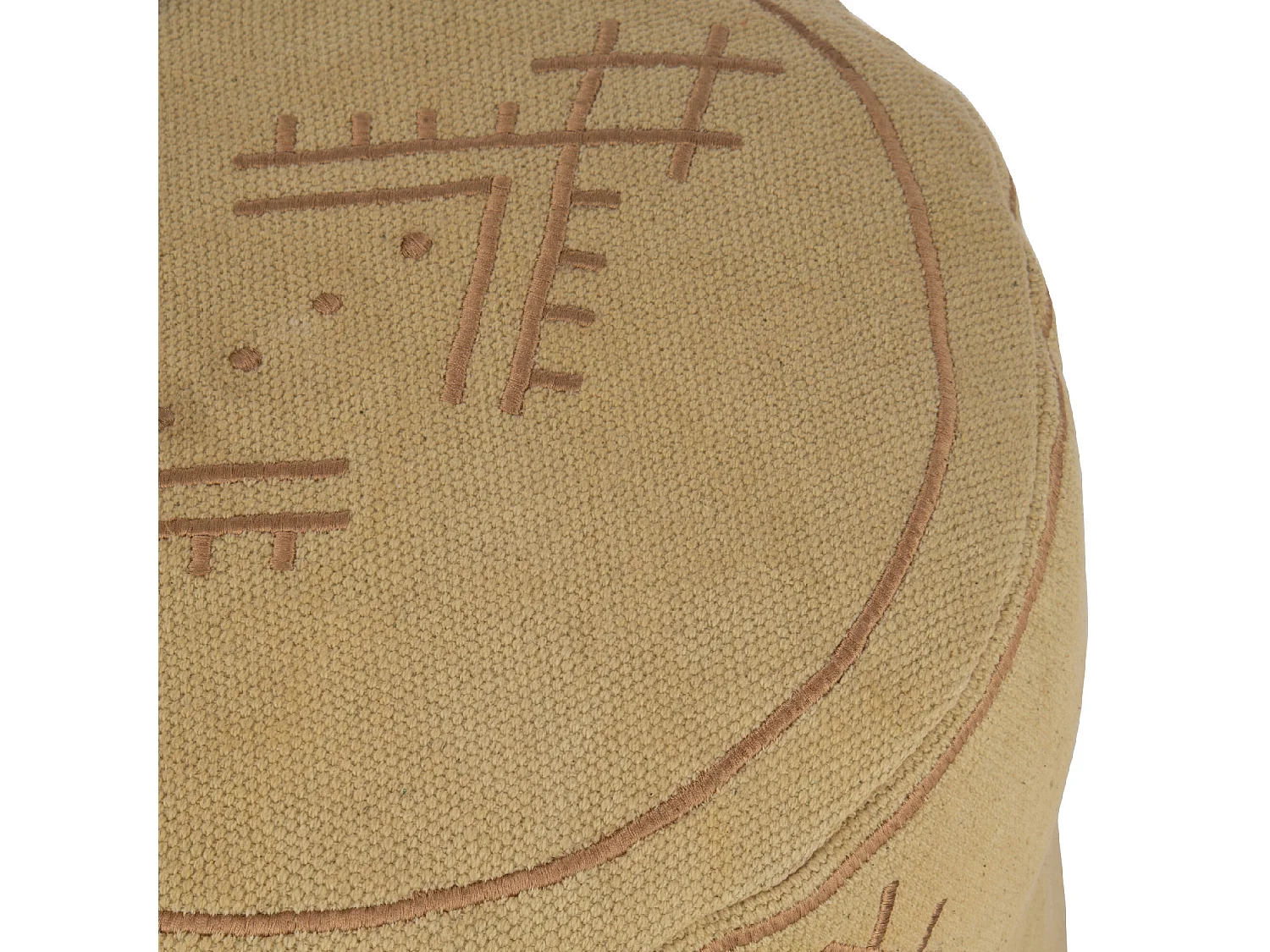 Pouf Déco "Camel Envoutant" 40cm Sable