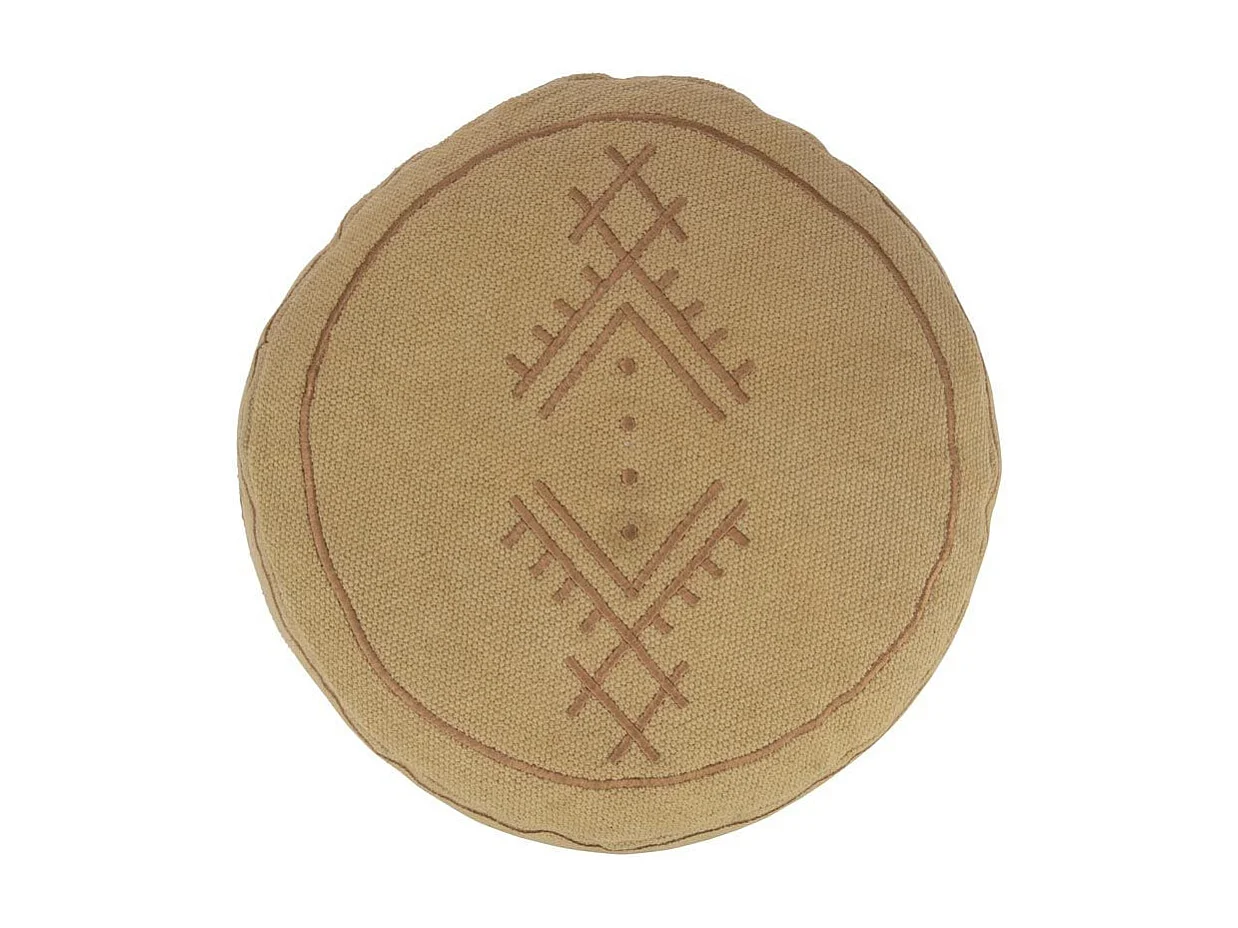 Pouf Déco "Camel Envoutant" 40cm Sable