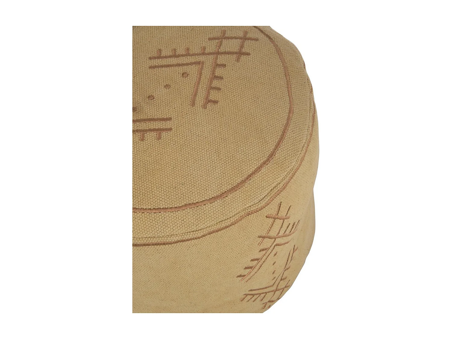 Pouf Déco "Camel Envoutant" 40cm Sable