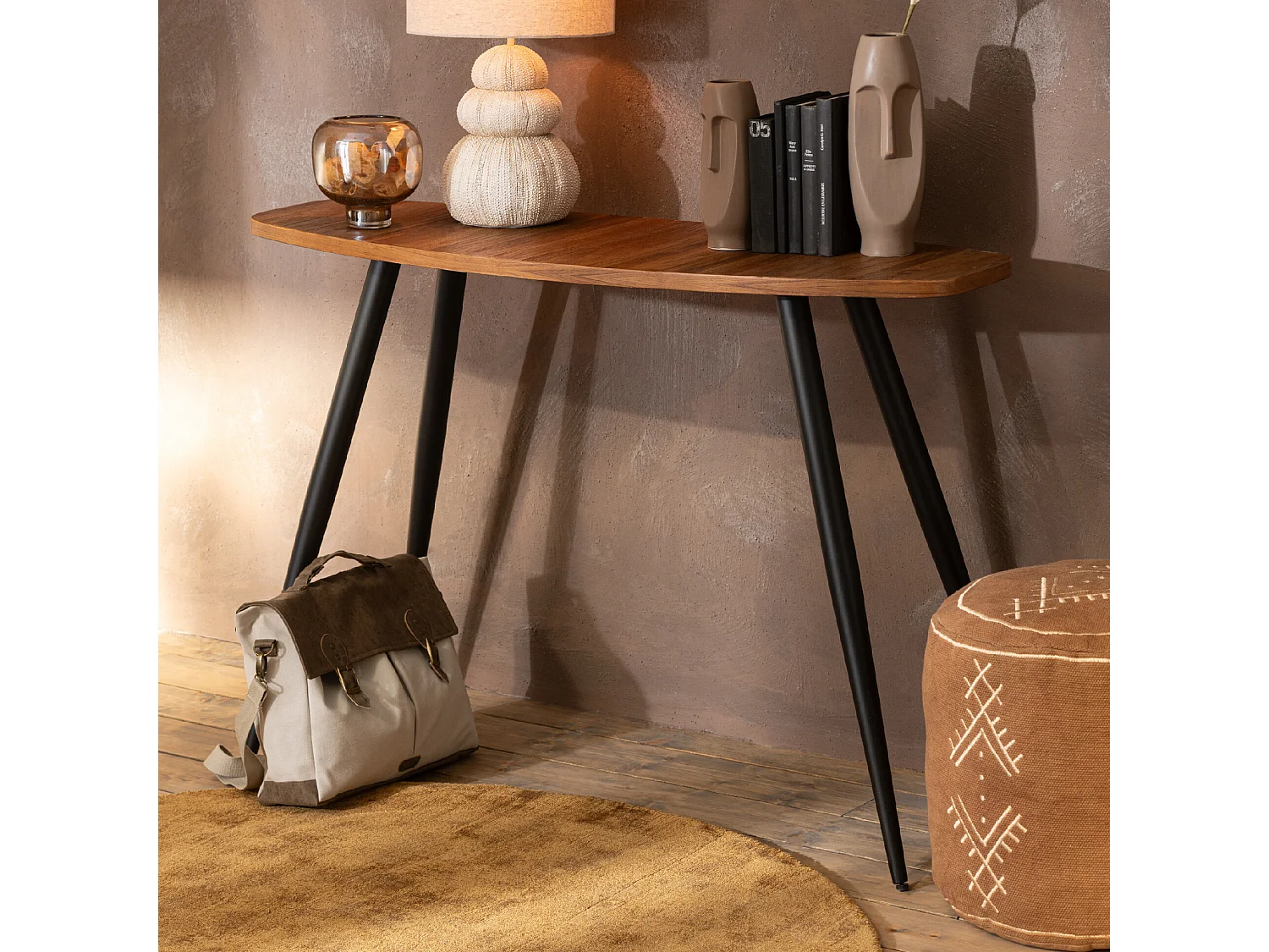 Pouf Déco "Camel Envoutant" 40cm Marron