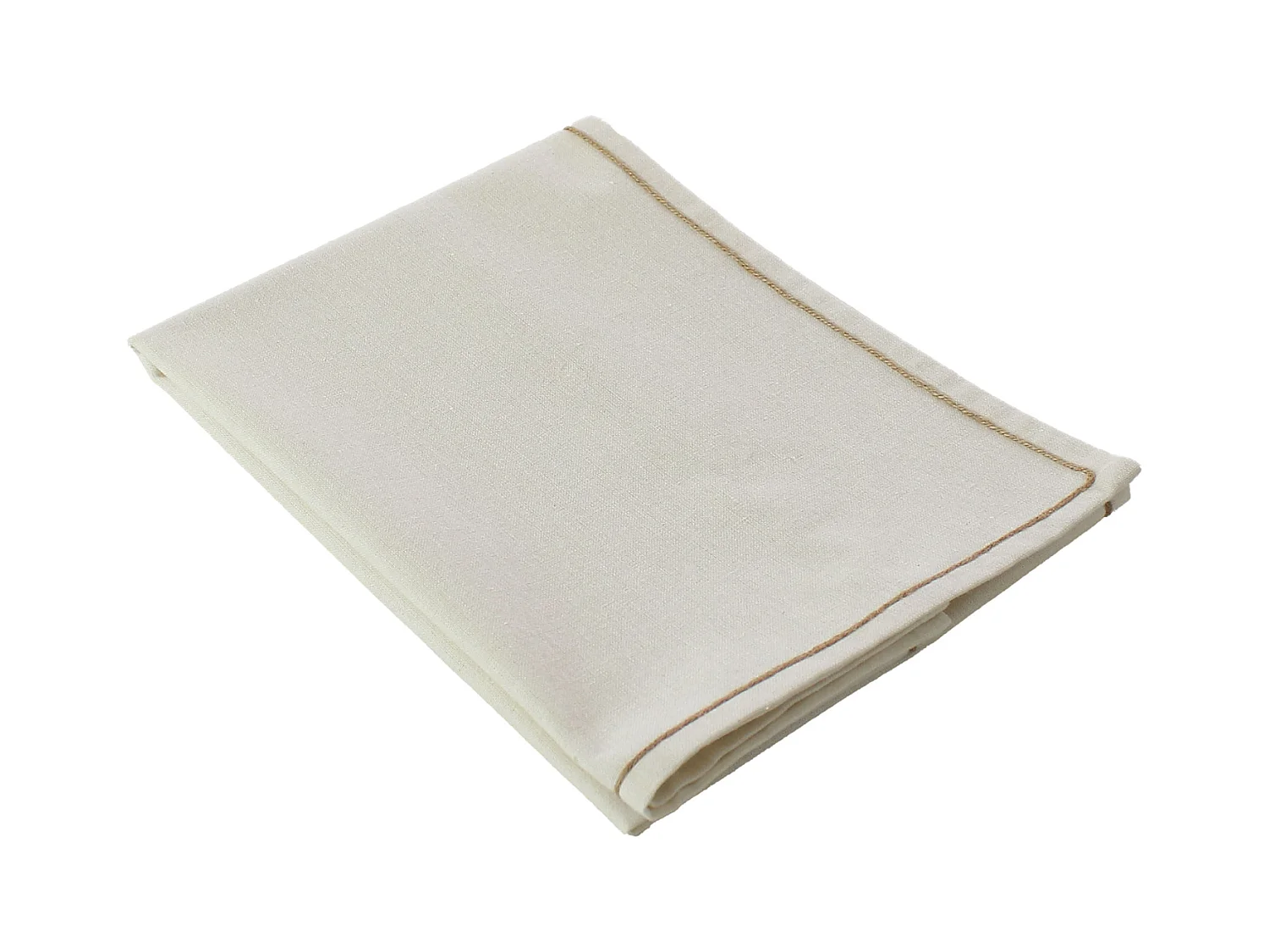 Tischläufer mit Wellenkante aus Jute