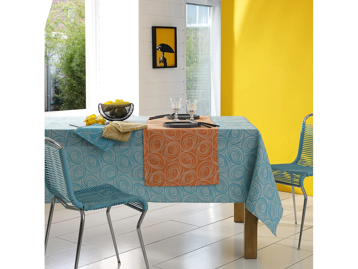 Chemin de table spirale