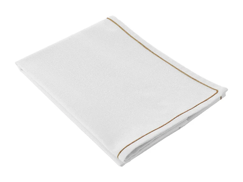 Tischläufer mit Wellenkante aus Jute