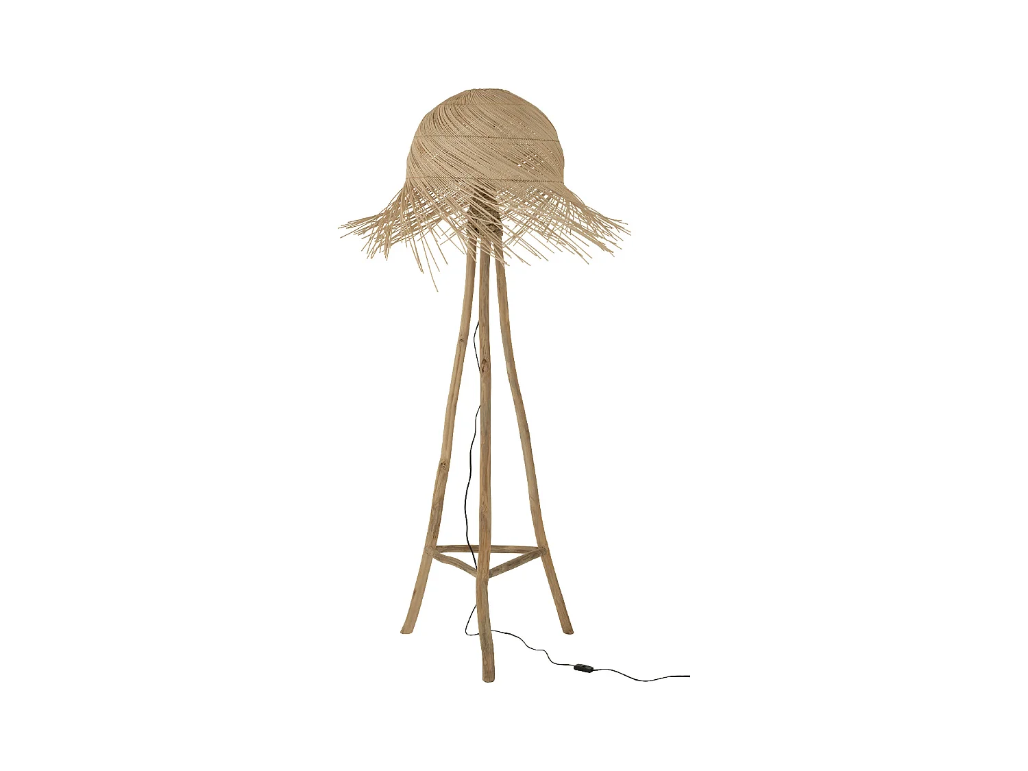 Lampadaire en Rotin "Branches" 177cm Naturel