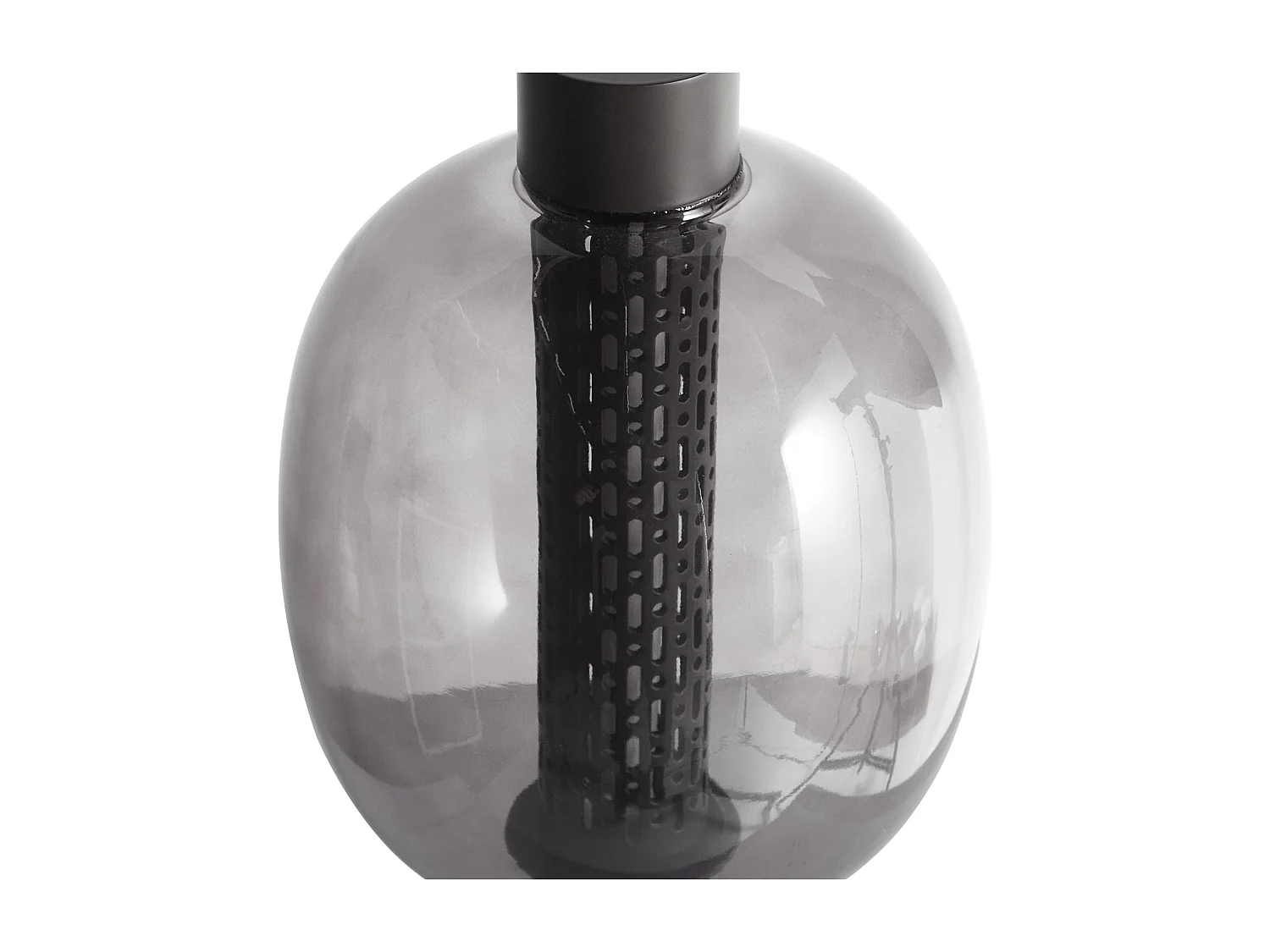 Kabellose LED Tischlampe PULANGI mit Dimmer Metall Schwarz