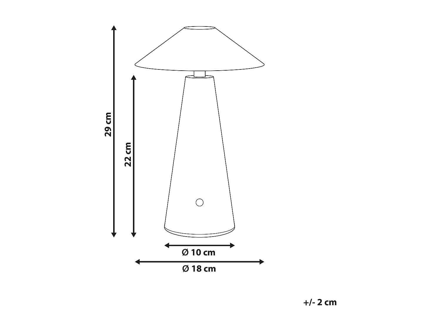 Bezprzewodowa lampa stołowa LED APAYAO Ze ściemniaczem Metal Niebieski