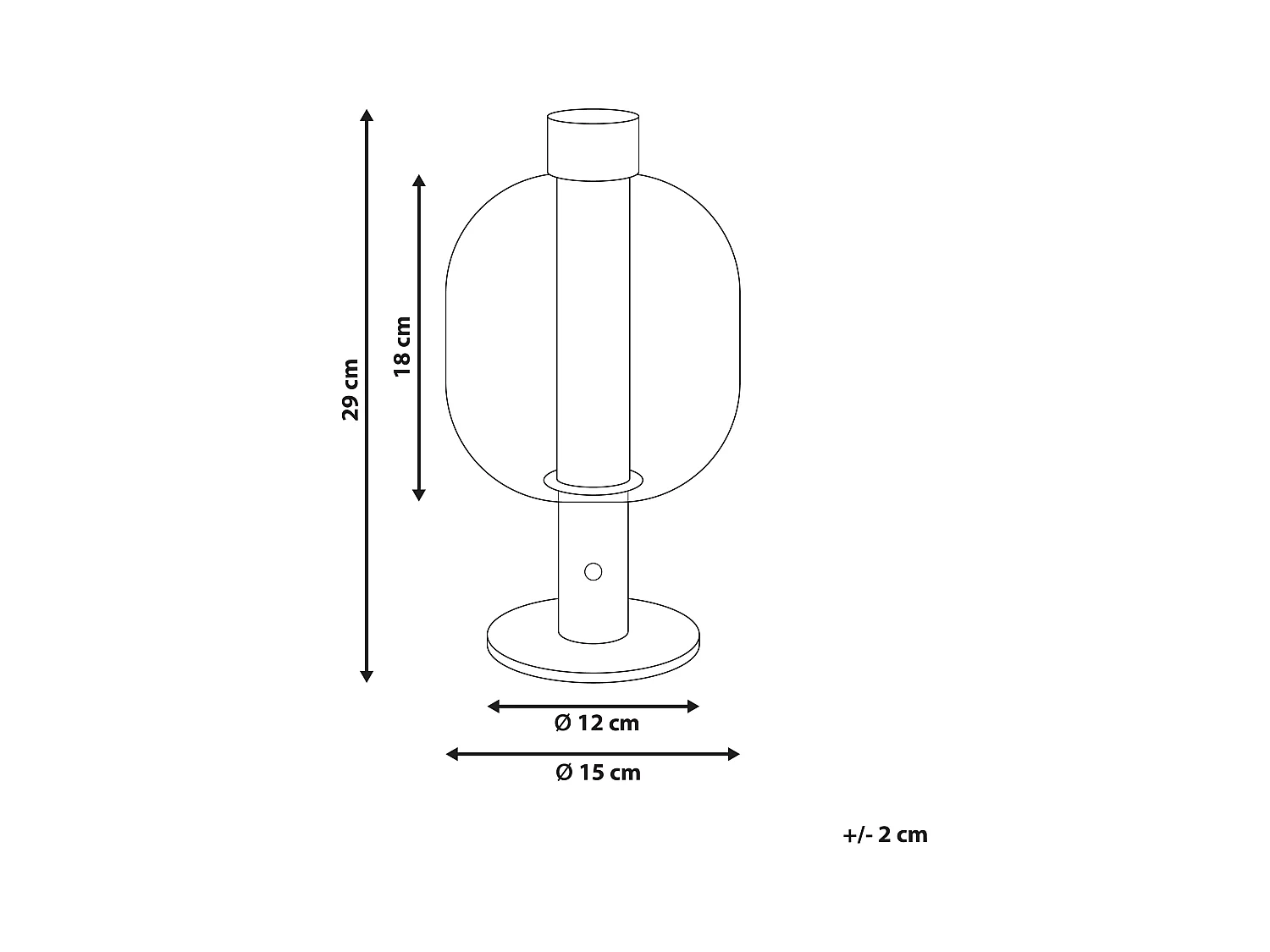 Kabellose LED Tischlampe PULANGI mit Dimmer Metall Braun