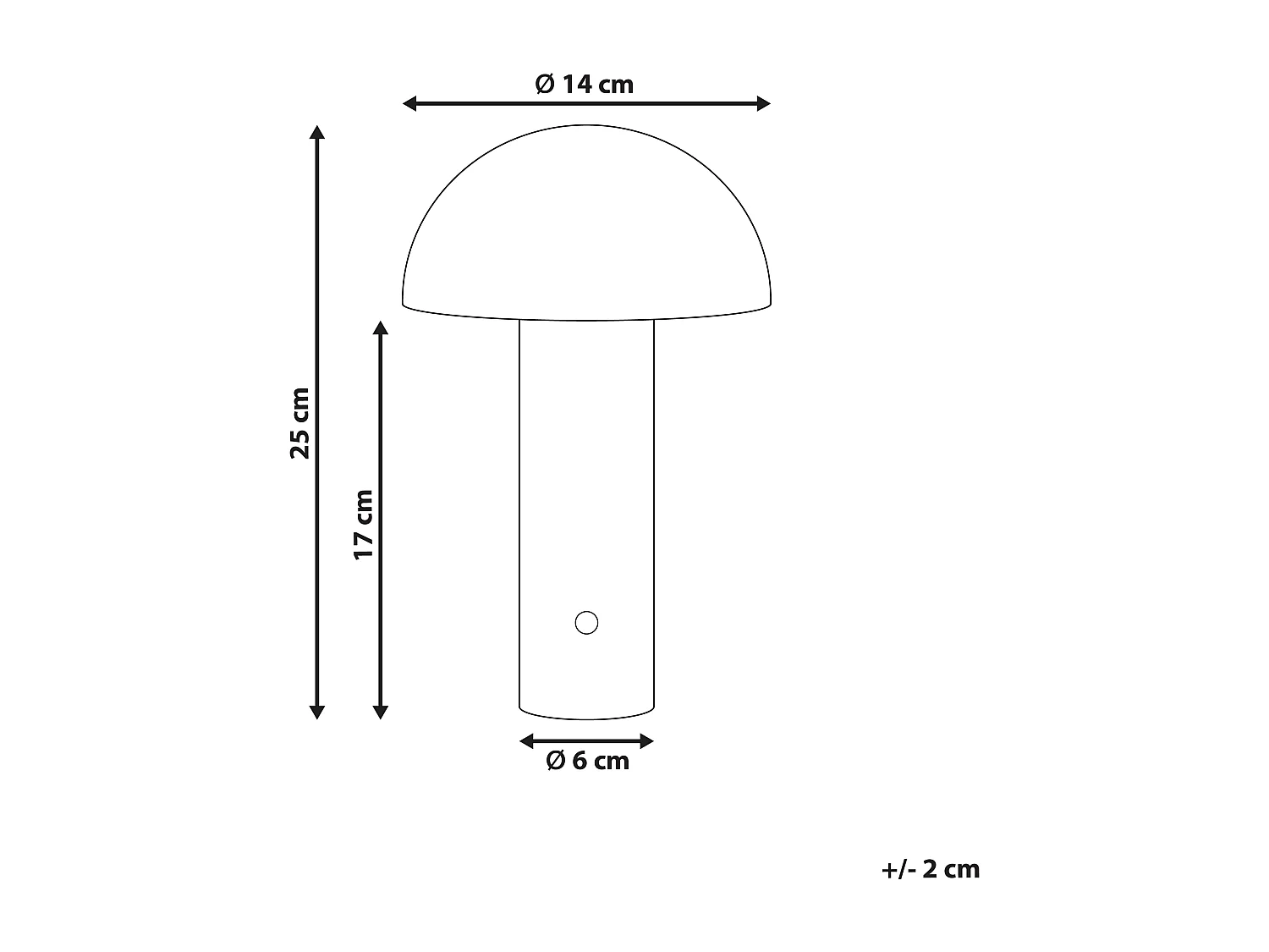 Lampe de table LED sans fil BOJO Avec variateur Métal Bleu