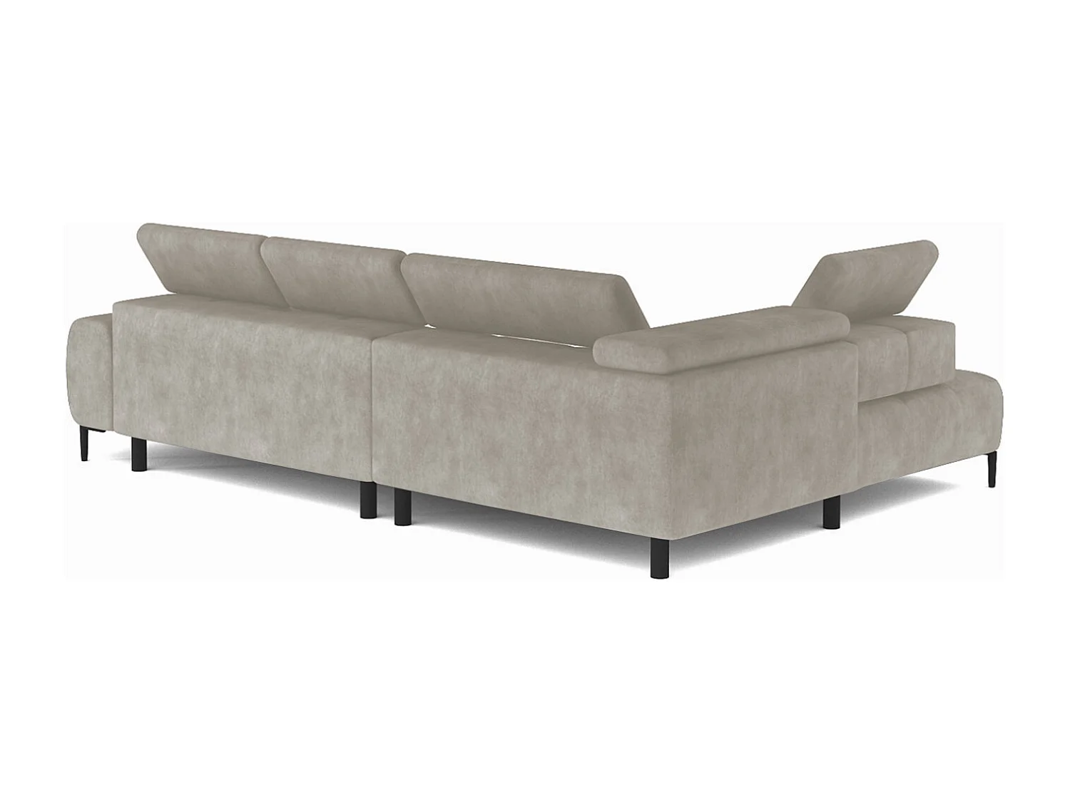 Narożnik PLAZA-L Prawy Funkcjonalny Wygodna Funkcja Spania Regulowane Oparcia Regulowany Siedzisko System Sprężyn 300x216x99cm Beżowy