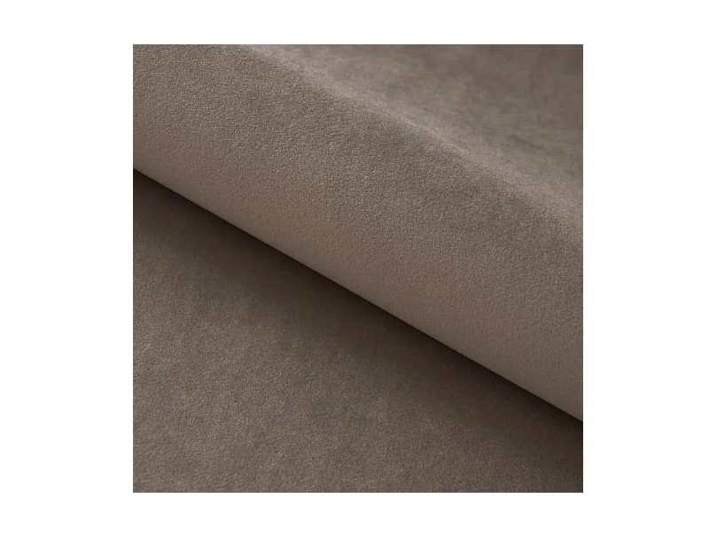 PlazaMINI Canapé d'angle L-forme Droit, canapé avec fonction lit, 3 places, têtières réglables, tissu : SALVADOR, 177x270x99 cm, Marron Clair