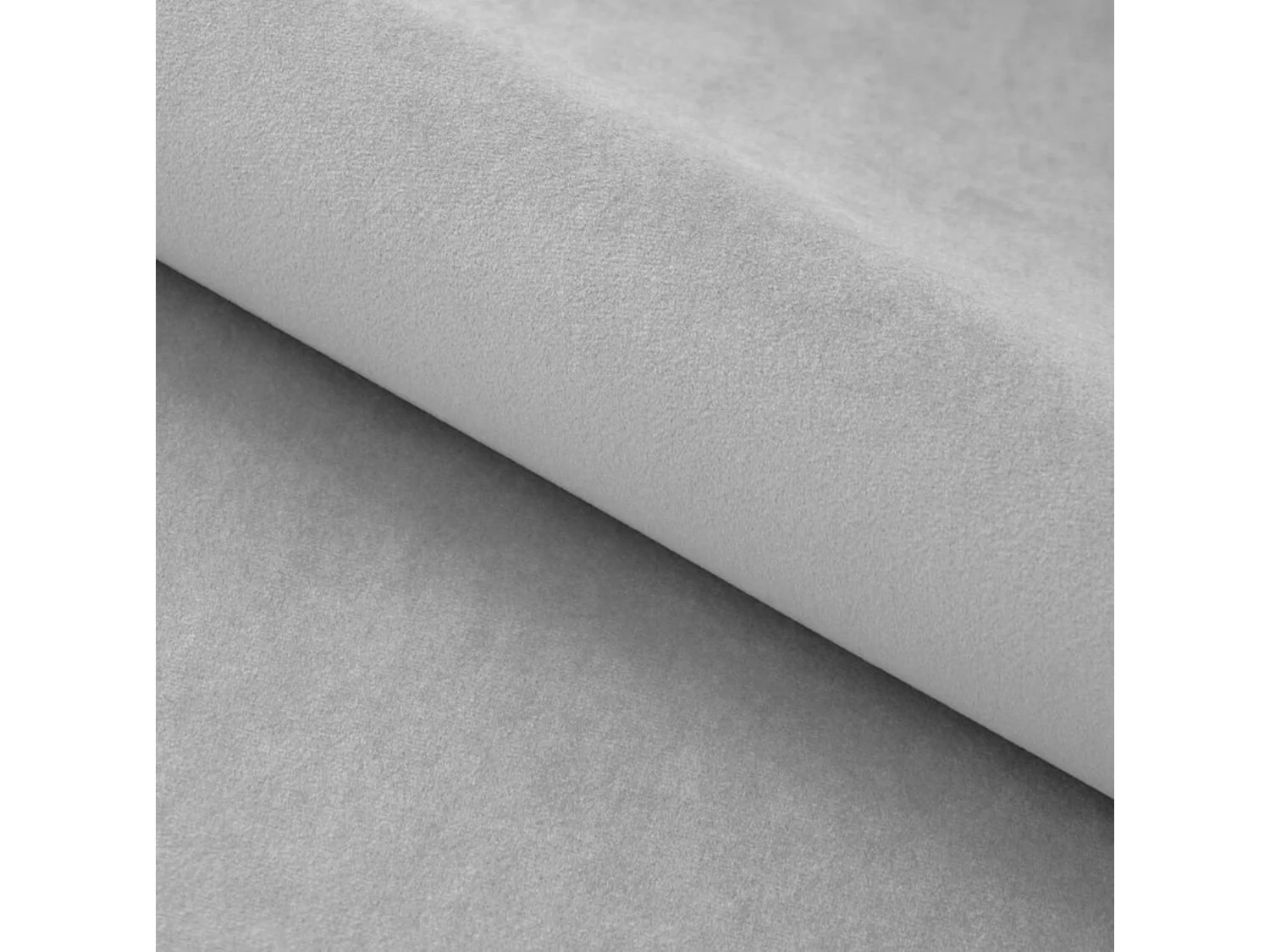 PlazaMINI Canapé d'angle L-forme Droit, canapé avec fonction lit, 3 places, têtières réglables, tissu : SALVADOR, 177x270x99 cm, Argent