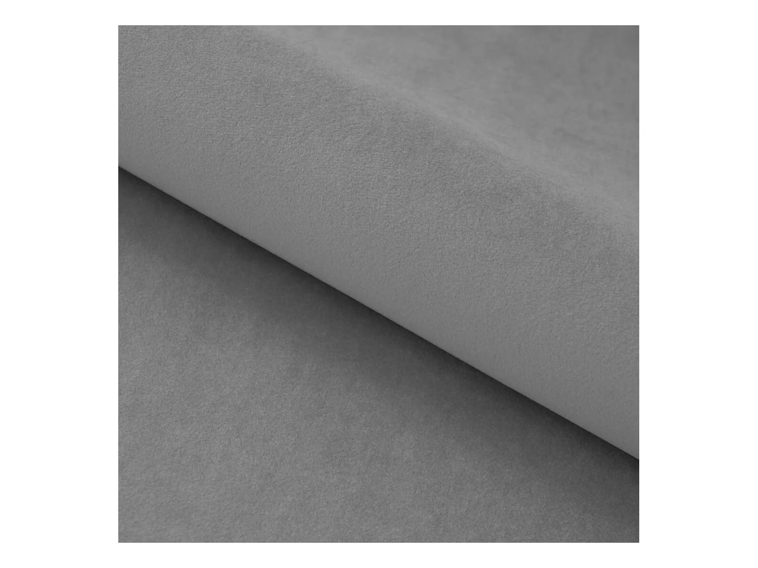 PlazaMINI Canapé d'angle L-forme Droit, canapé avec fonction lit, 3 places, têtières réglables, tissu : SALVADOR, 177x270x99 cm, Gris