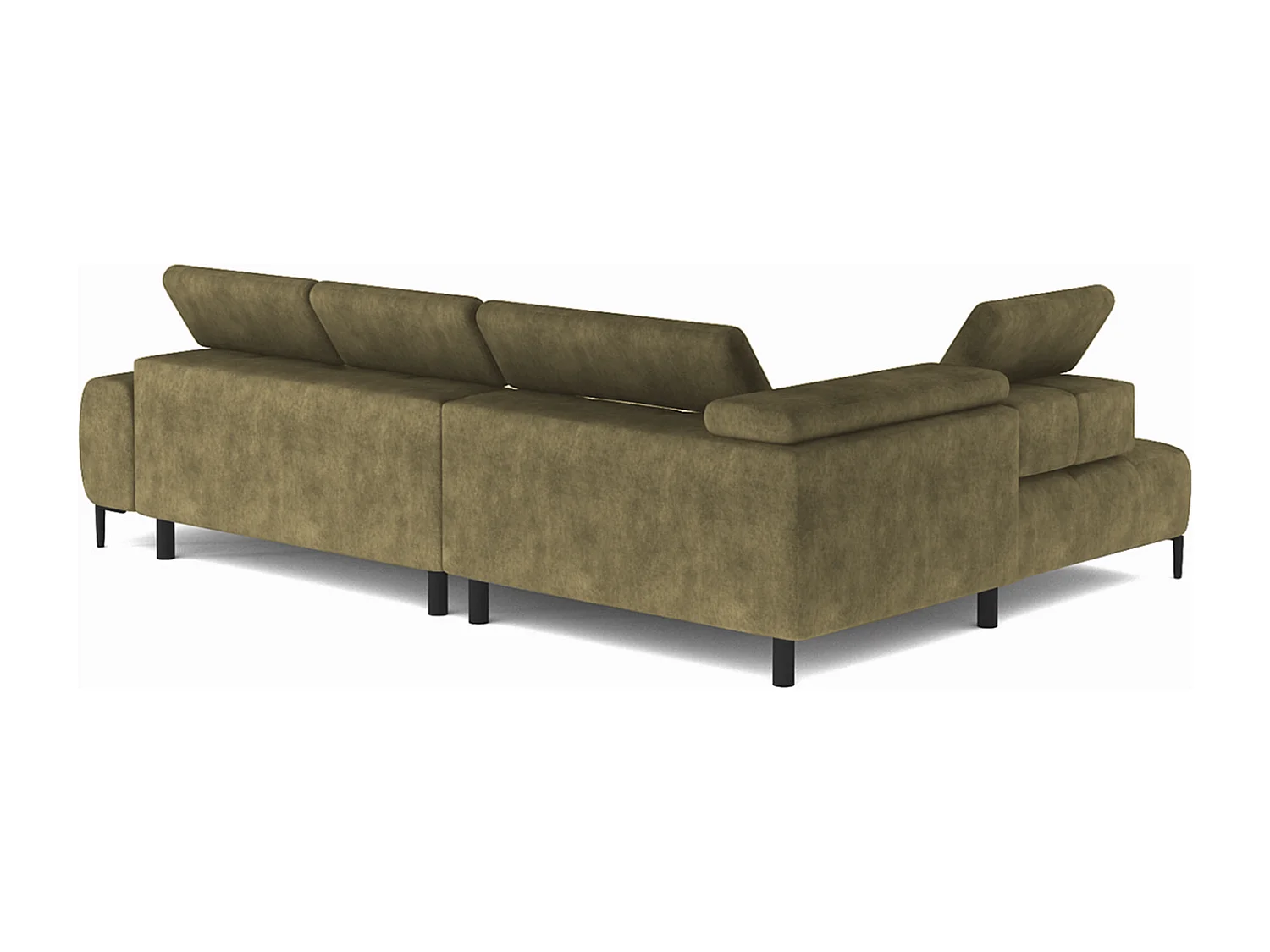 PLAZA-L Hoekbank Links Functioneel Comfortabel Bedfunctie Verstelbare Rugleuningen Verstelbare Zitting Verensysteem 300x216x99cm Eik