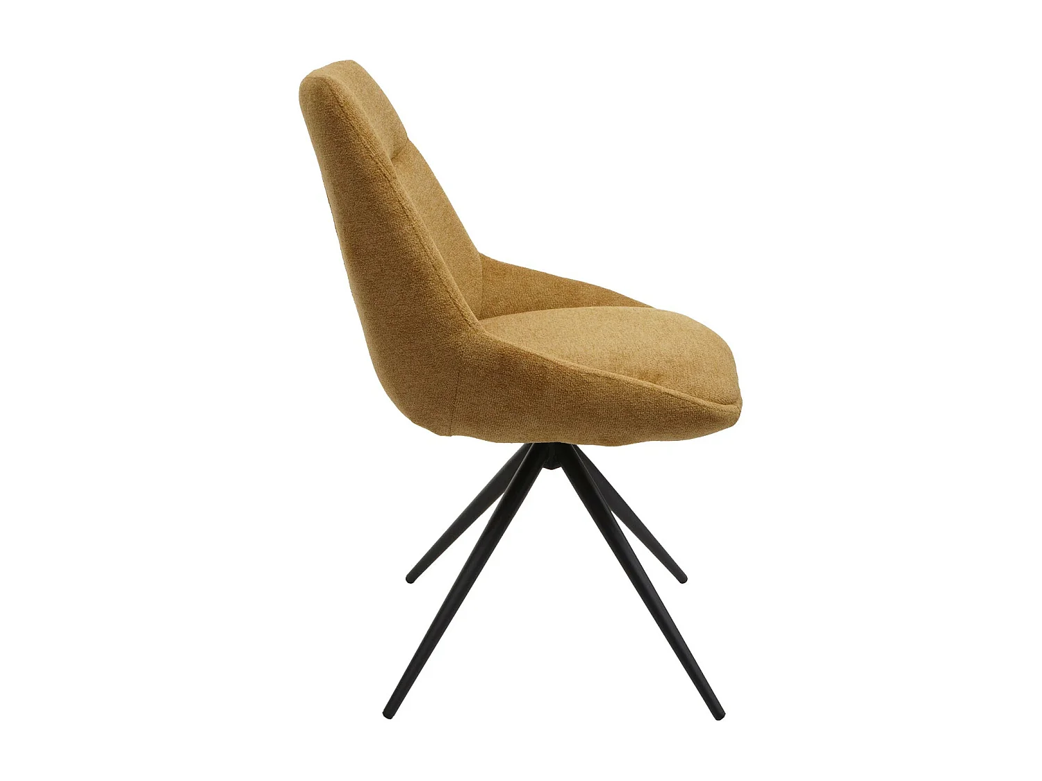 Chaise de salle à manger MCW-M65,  jaune moutarde