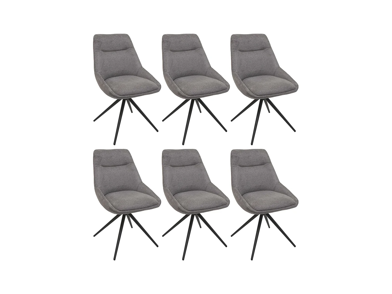 Chaise de salle à manger MCW-M65,  gris