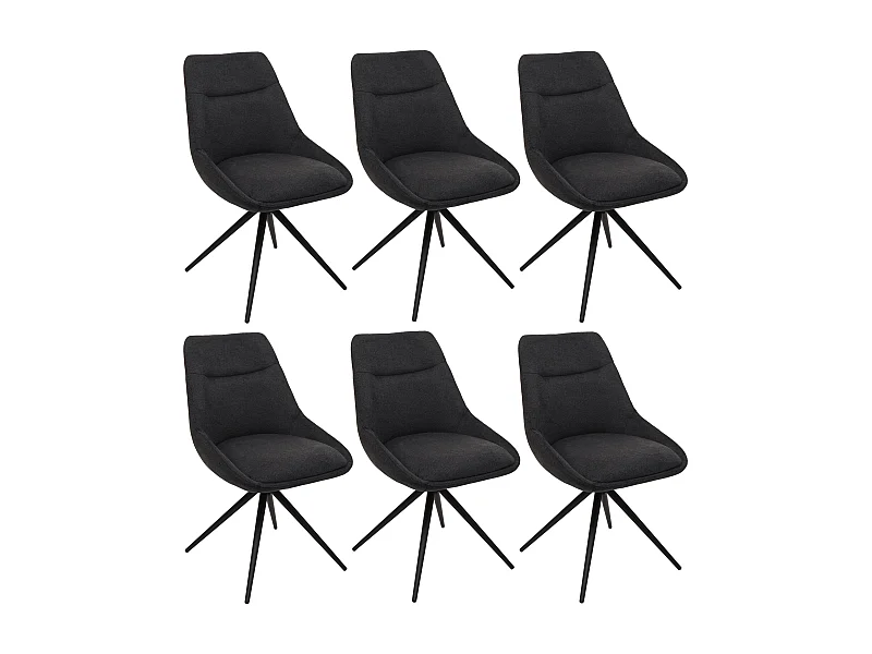 Cadeira de jantar MCW-M65,  antracite