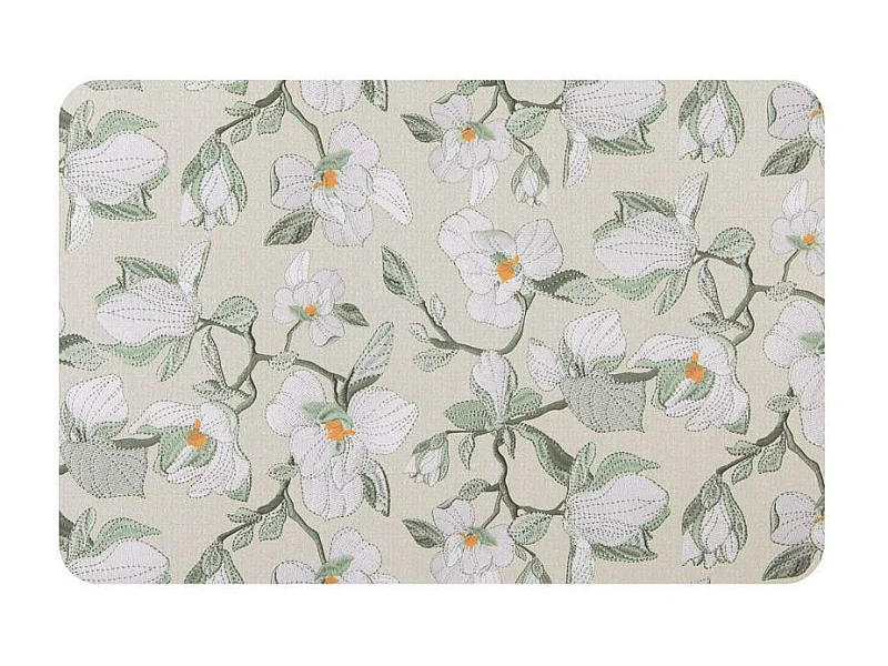 Set de table magnolias rectangulaire vert 44.5x33 cm (lot de 2)