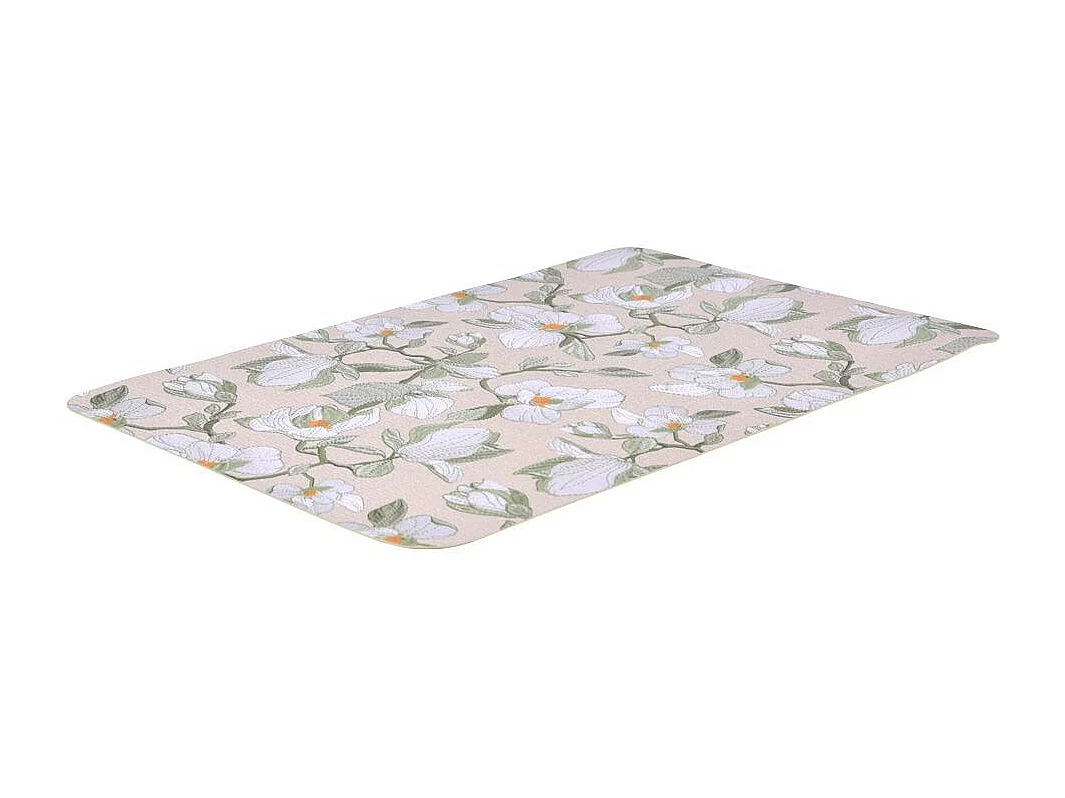 Set de table magnolias rectangulaire vert 44.5x33 cm (lot de 2)