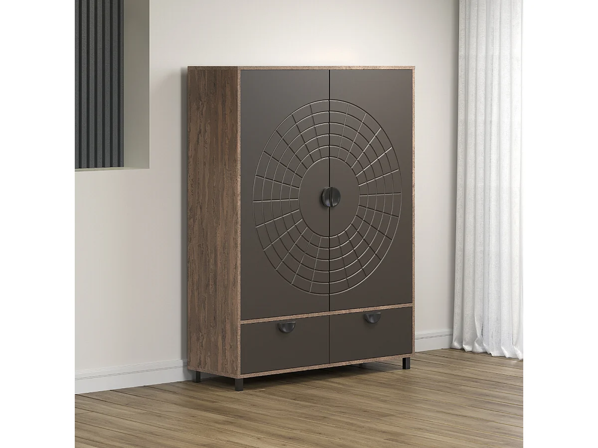 Buffet haut 2 portes et 1 tiroir H163 cm - FUSION