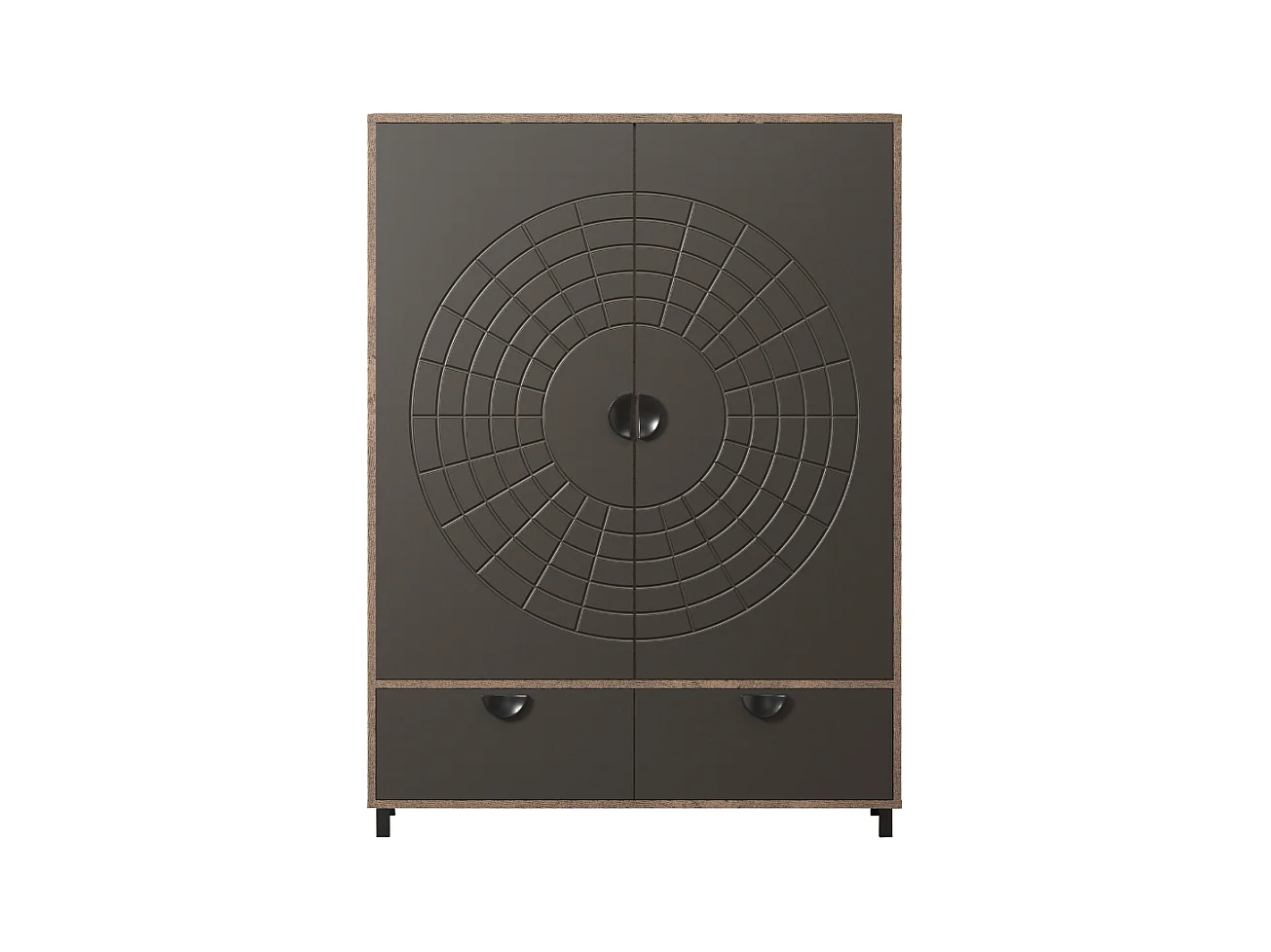 Buffet haut 2 portes et 1 tiroir H163 cm - FUSION