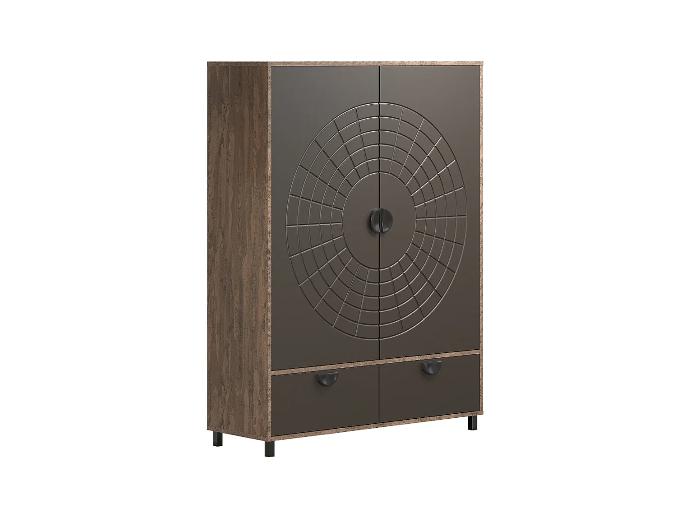 Buffet haut 2 portes et 1 tiroir H163 cm - FUSION