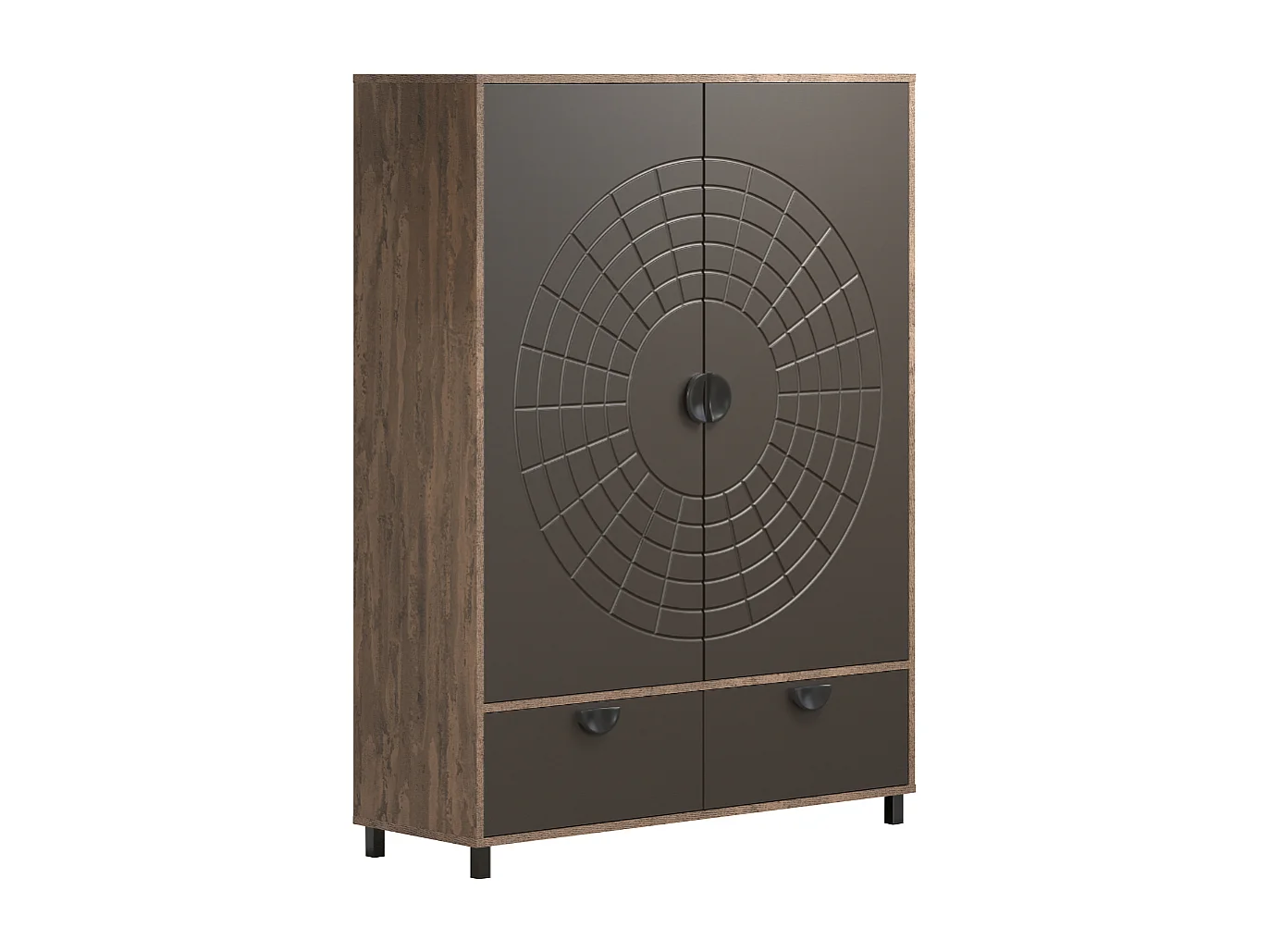 Buffet haut 2 portes et 1 tiroir H163 cm - FUSION