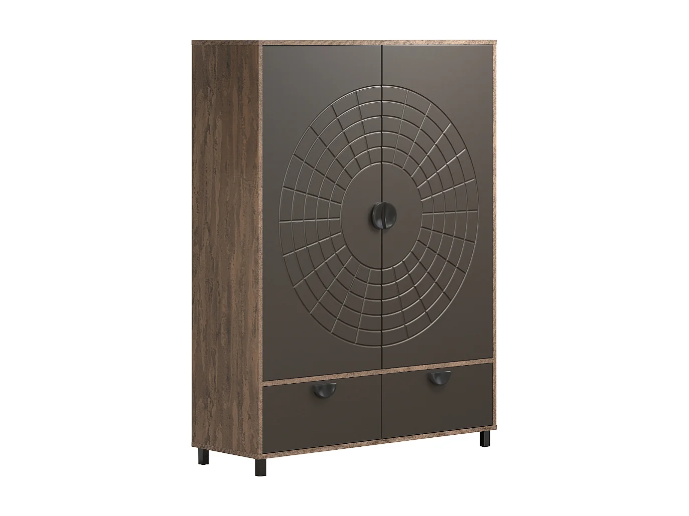 Buffet haut 2 portes et 1 tiroir H163 cm - FUSION