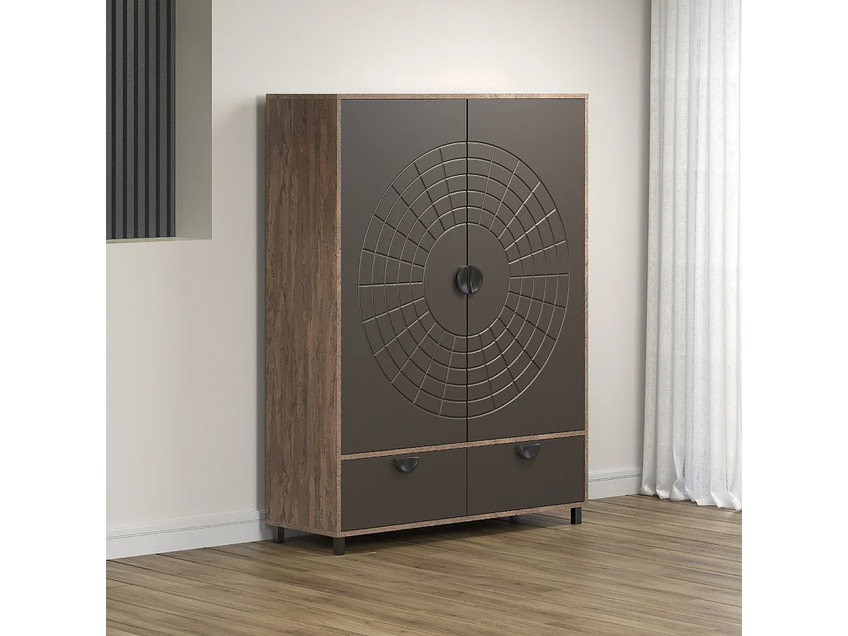 Buffet haut 2 portes et 1 tiroir H163 cm - FUSION