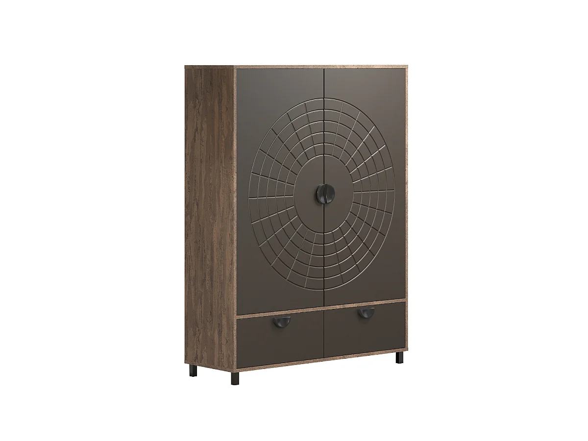 Buffet haut 2 portes et 1 tiroir H163 cm - FUSION
