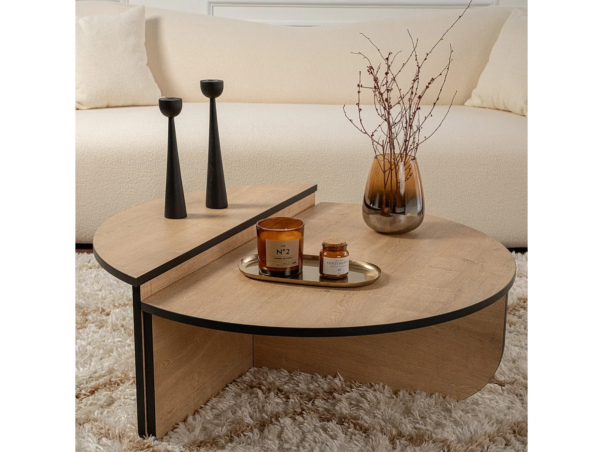 Lot de 2 tables basses L90 cm - ORION