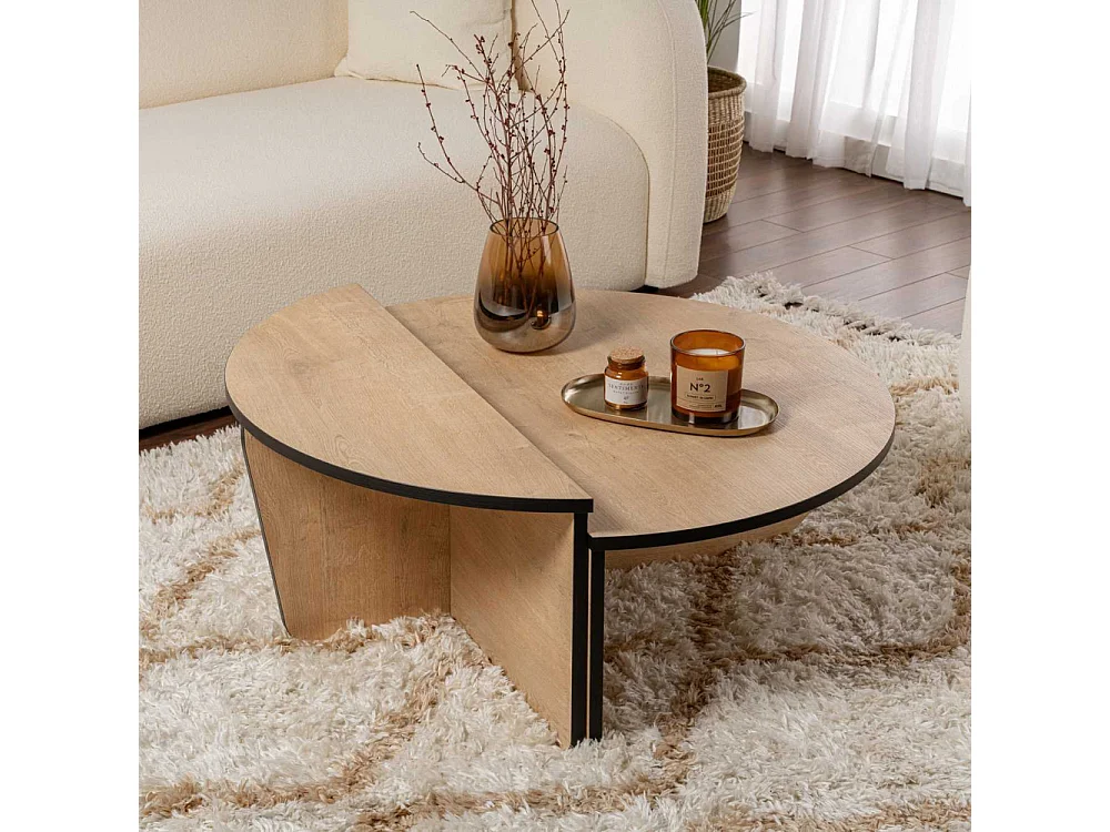 Lot de 2 tables basses L90 cm - ORION