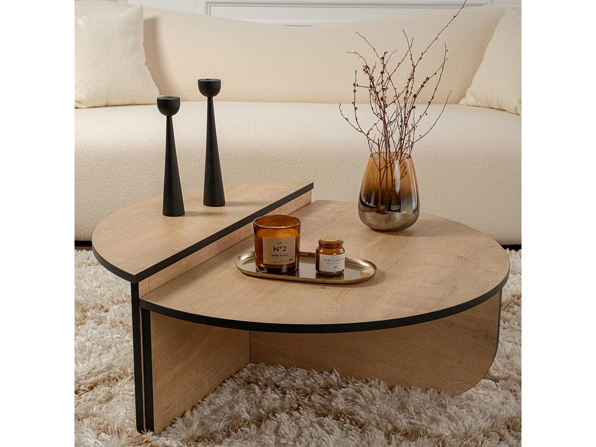 Lot de 2 tables basses L90 cm - ORION