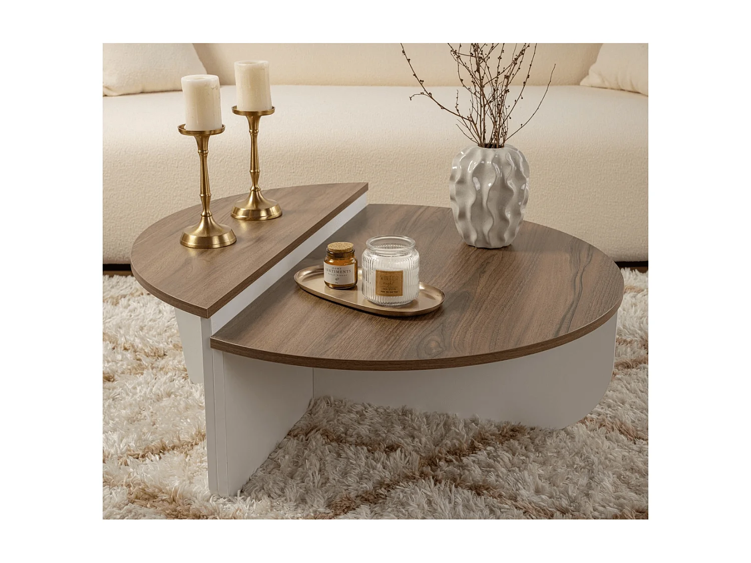 Lot de 2 tables basses L90 cm - ORION