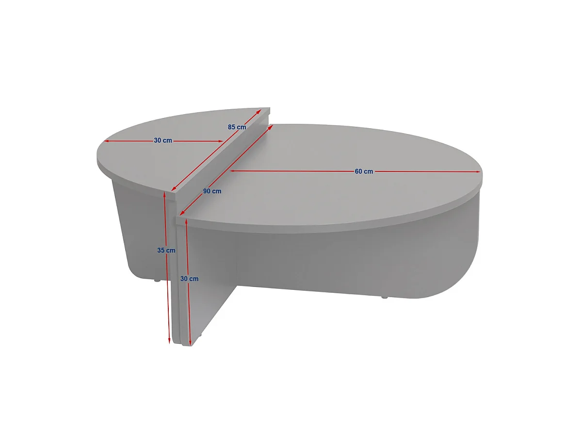 Lot de 2 tables basses L90 cm - ORION