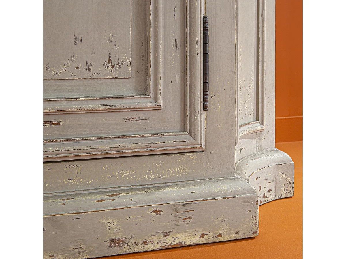 Sideboard aus patiniertem Massivkiefernholz L195 cm - JOSEPHINE