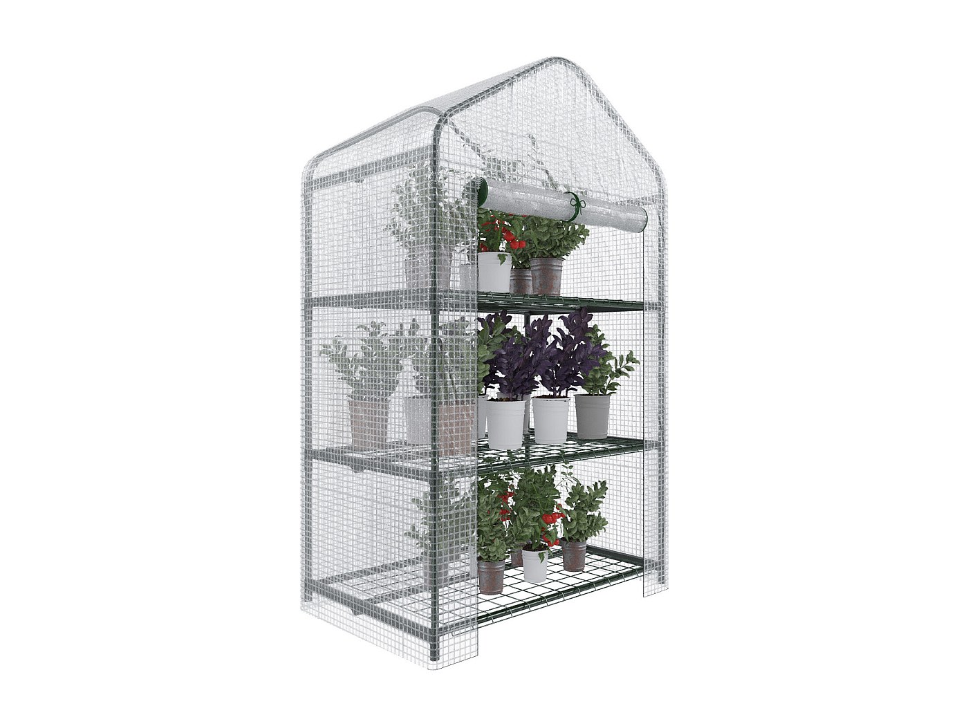 Sekey Serra Per Pomodori Modello Tamara XL - 200x77x170 Cm - Telaio Zincato, Copertura PE 140g/m², 8 Picchetti - Serra Da Giardino Per Ortaggi