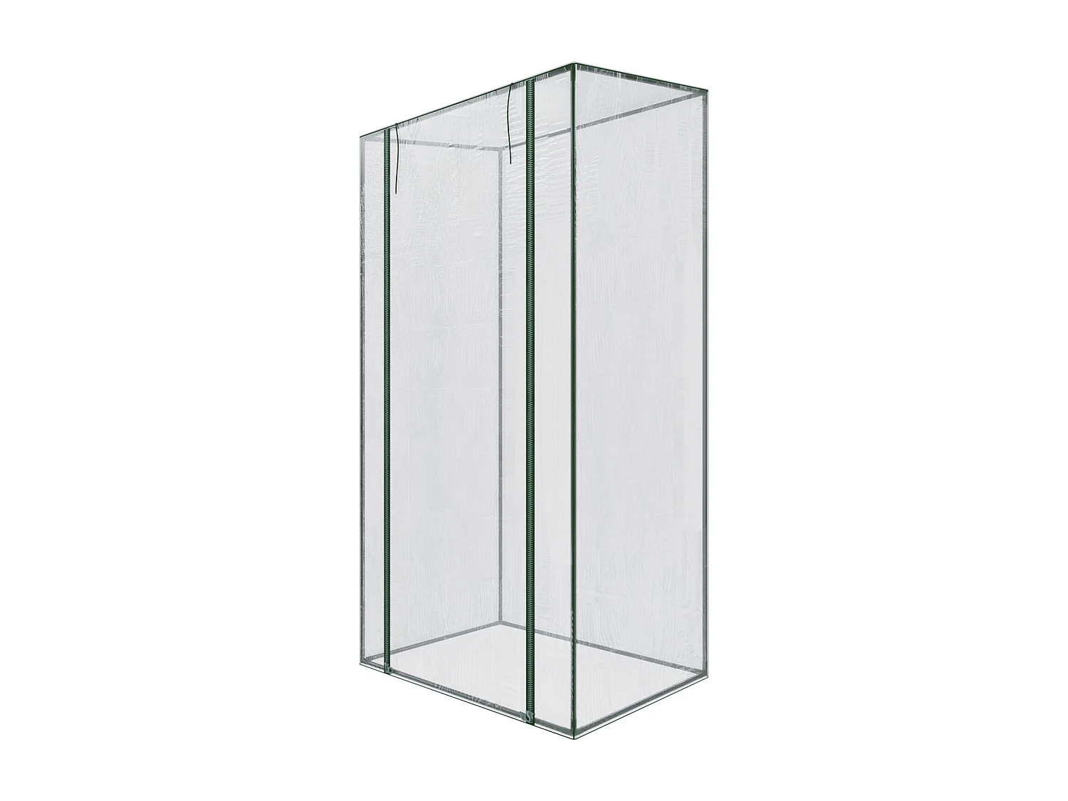 Serra Per Orto Giardino Terrazzo Balcone Senza Ripiani Struttura Metallo Verniciato Telo Trasparente In PVC Con Porta Avvolgibile Protezione Piante 95 x 70 x 190 Cm