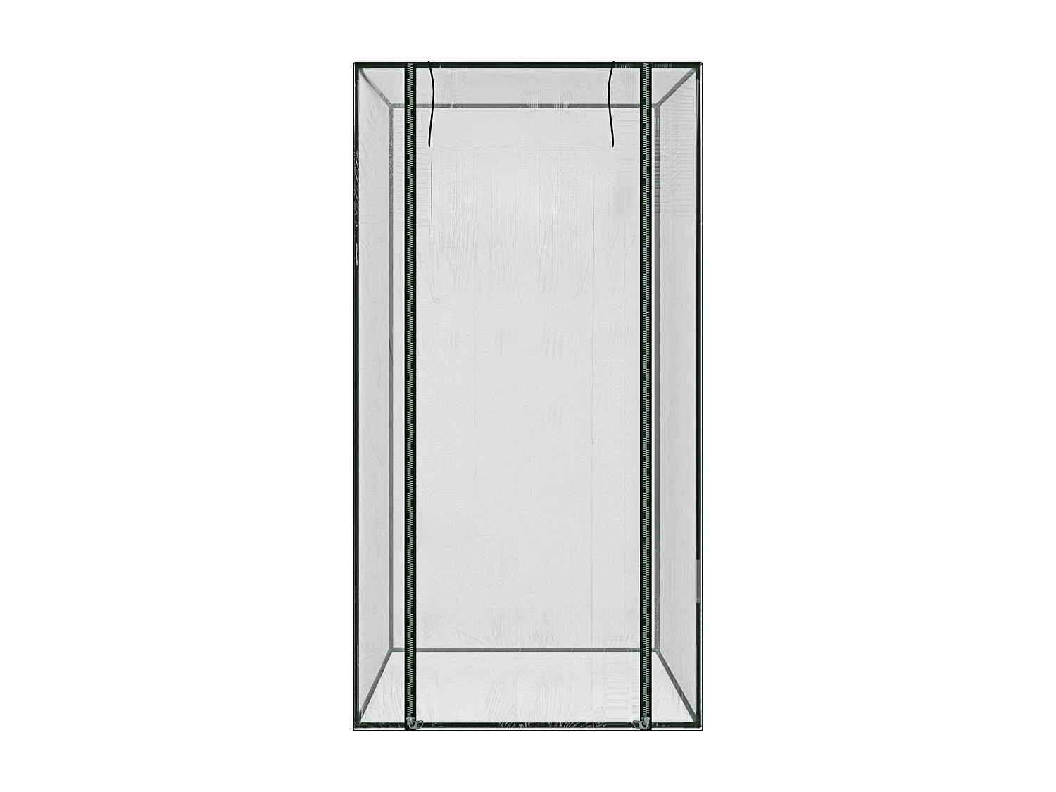 Serra Per Orto Giardino Terrazzo Balcone Senza Ripiani Struttura Metallo Verniciato Telo Trasparente In PVC Con Porta Avvolgibile Protezione Piante 95 x 70 x 190 Cm