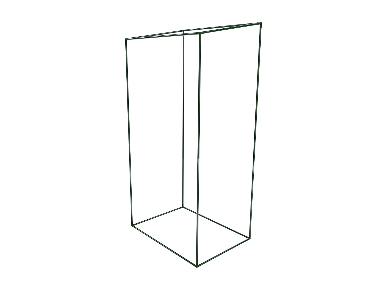 Serra Per Orto Giardino Terrazzo Balcone Senza Ripiani Struttura Metallo Verniciato Telo Trasparente In PVC Con Porta Avvolgibile Protezione Piante 95 x 70 x 190 Cm