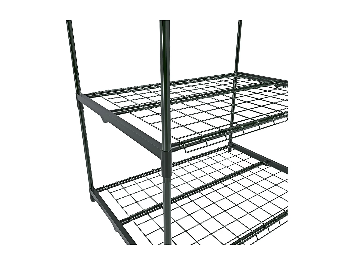 Serra A 2 Ripiani Da Giardino Per Orto Telaio In Acciaio Telo In PVC Trasparente Porta Avvolgibile Apertura A Cerniera Protezione Piante Giardinaggio 69x49x125 Cm