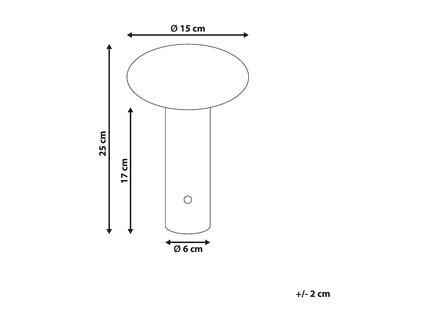 LED draadloze tafellamp BUAYAN Met dimmer Metaal Goud