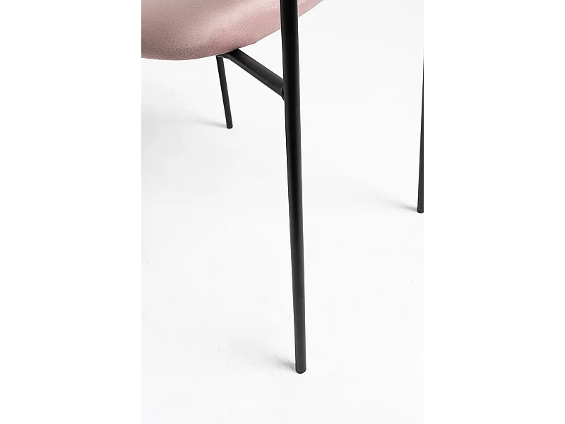 Sillas Comedor - Silla Vius Black Terciopelo - Rosa