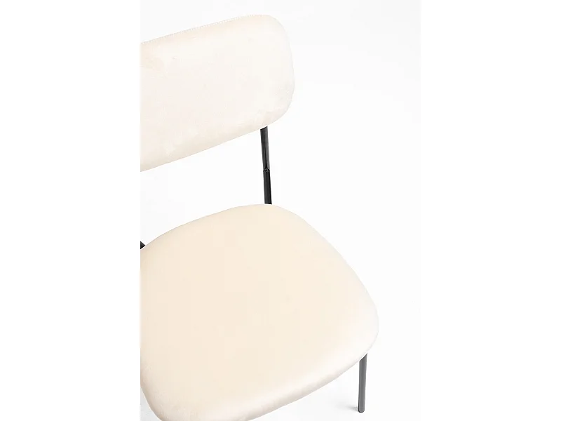 Sillas Comedor - Silla Vius Black Terciopelo - Beige