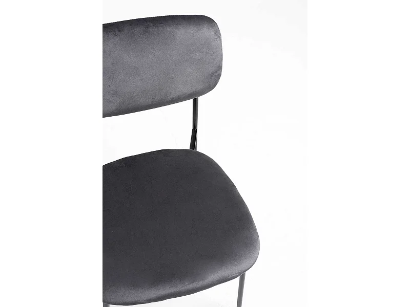 Sillas Comedor - Silla Vius Black Terciopelo - Gris
