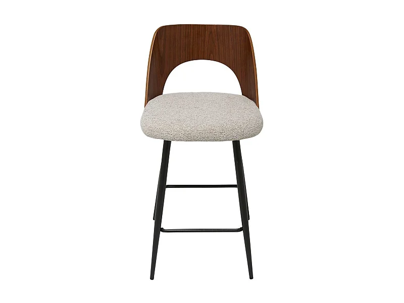 Barstuhl aus beigem Stoff L45 cm - AUSTIN