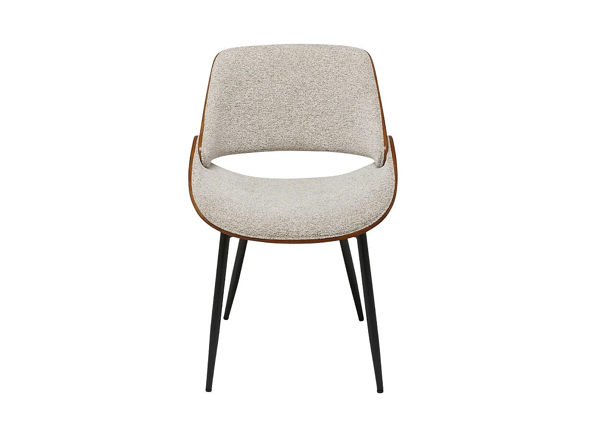 Sedia in noce e tessuto L56 cm - MANNIX