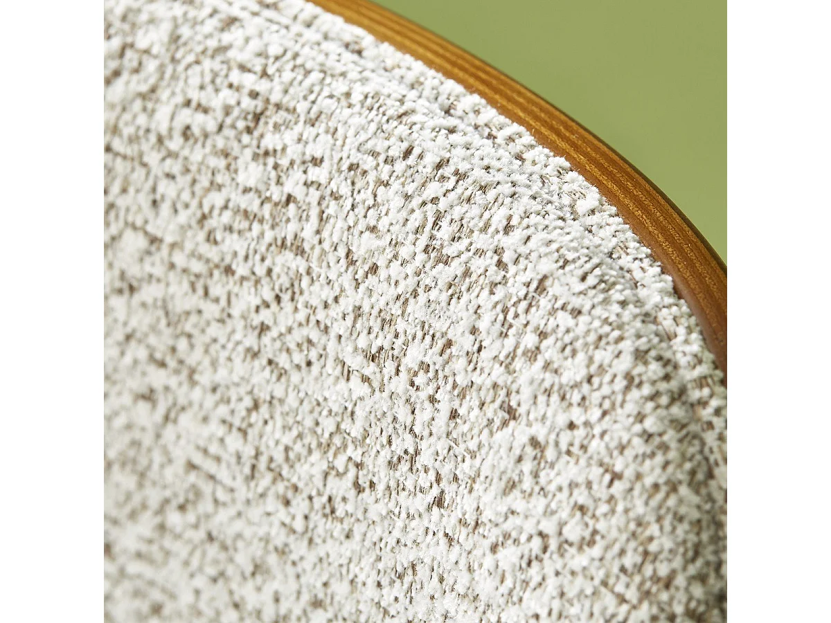 Sedia in noce e tessuto L56 cm - MANNIX