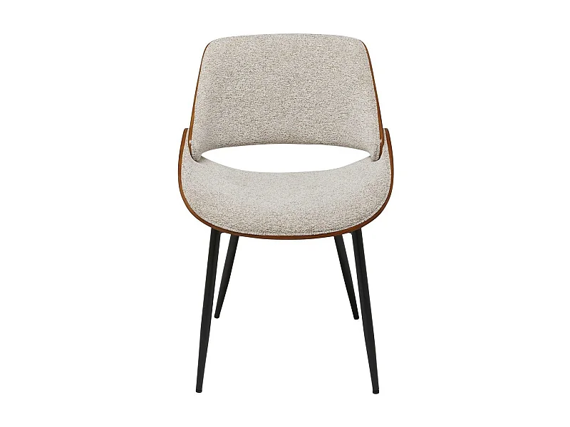 Sedia in noce e tessuto L56 cm - MANNIX