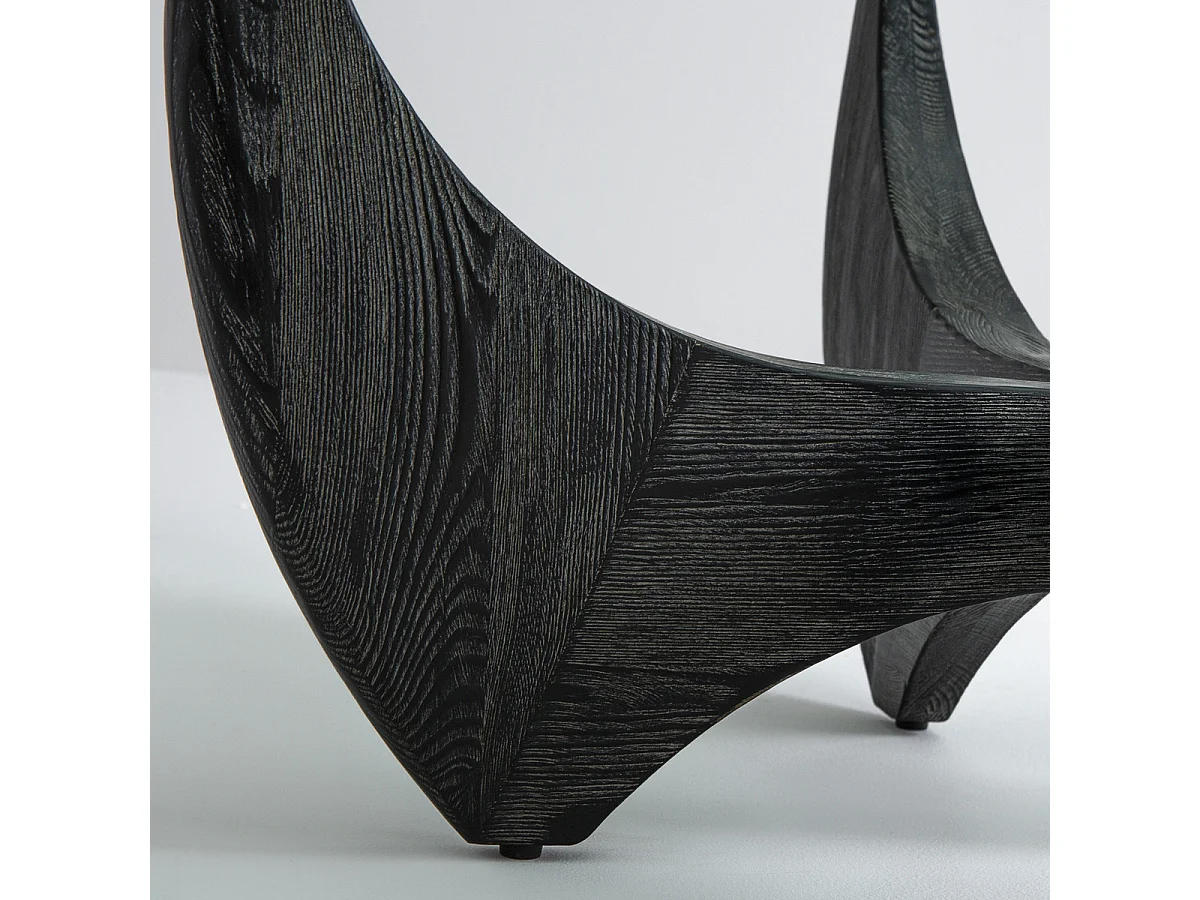 Table basse ronde en chêne massif D.100cm - HARPER